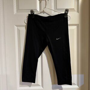 Nike Women's Dri Fit Athletic Capris - Size Small - Black